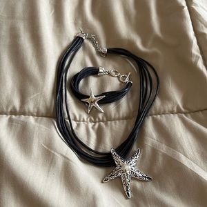 Starfish necklace and bracelet